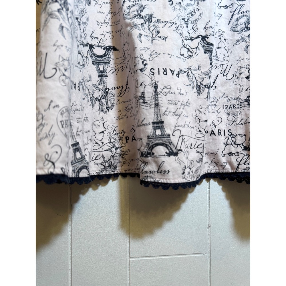Disney The Aristocats Marie Paris Dress Pink Toile Peter Pan Collar Plus Size 24 - Picture 4 of 8